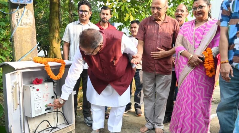 राजेंद्र नगर में नवनिर्मित ट्यूबवेल का कैबिनेट मंत्री गणेश जोशी ने किया शुभारंभ