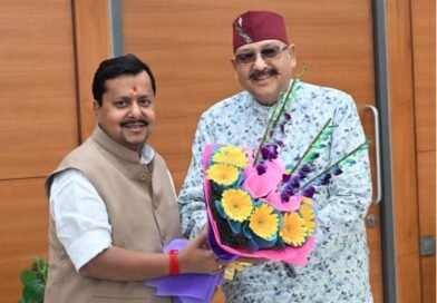 महाराज ने की भाजपा के राष्ट्रीय अध्यक्ष नितिन नबीन से शिष्टाचार भेंट