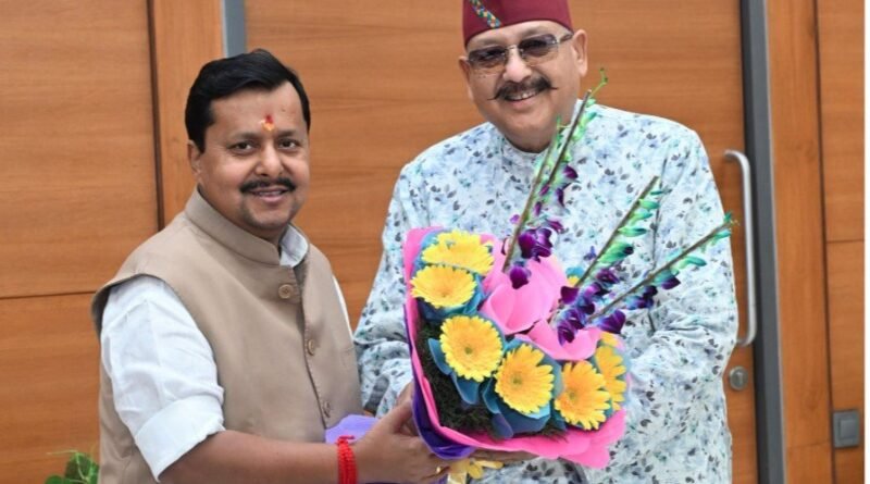 महाराज ने की भाजपा के राष्ट्रीय अध्यक्ष नितिन नबीन से शिष्टाचार भेंट