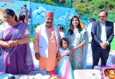 पूल्ड आवास परिसर की बाल वाटिका को मिला नया स्वरूप, बच्चों के लिए किया गया लोकार्पण